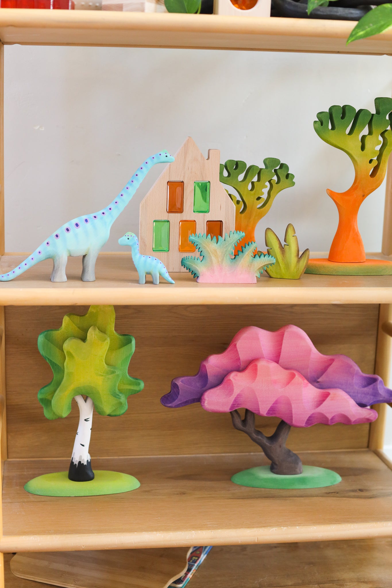 Brontosaurus Set (mom and baby)