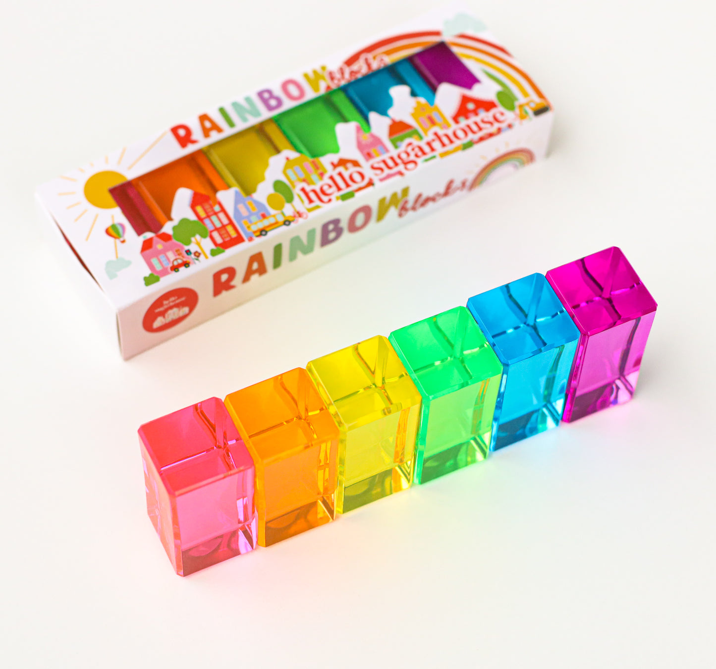 Neon Rainbow Blocks