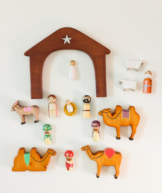 Peg Doll Nativity *non-ride on animals
