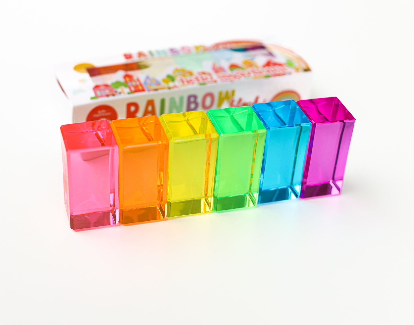 Neon Rainbow Blocks