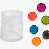 Clear Iridescent Gem Jar