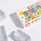 Clear Glitter Rainbow Blocks