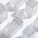 Clear Glitter Rainbow Blocks