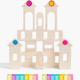 Magic Timber Block Set - Natural Wood