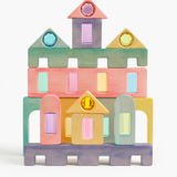 Magic Timber Block Set - Pastel