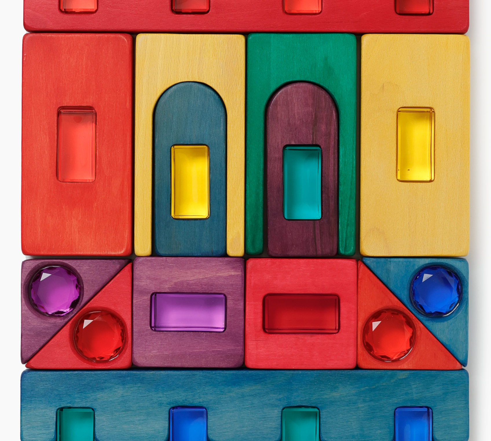 Magic Timber Block Set - Rainbow Grove