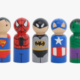 Superhero Peg Doll Bundle