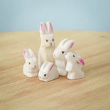 White Bunny Family Set