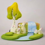 White Bunny Family Set