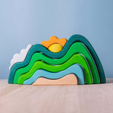 Mountain, Cloud and Sun Stacker