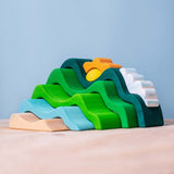 Mountain, Cloud and Sun Stacker