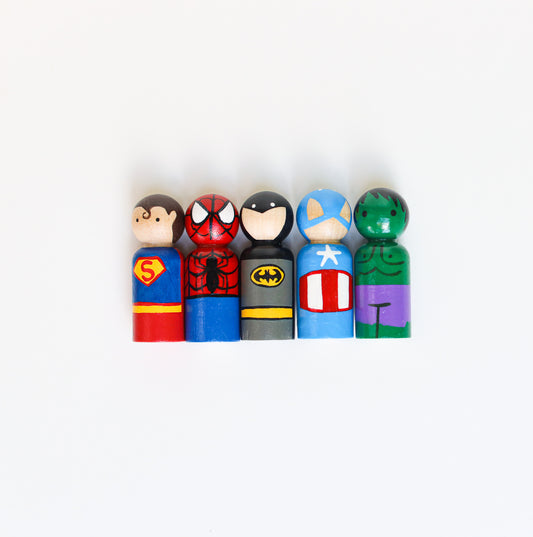 Superhero Peg Dolls