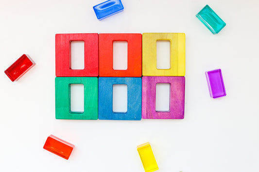 Color Matching Squares Classic Rainbow