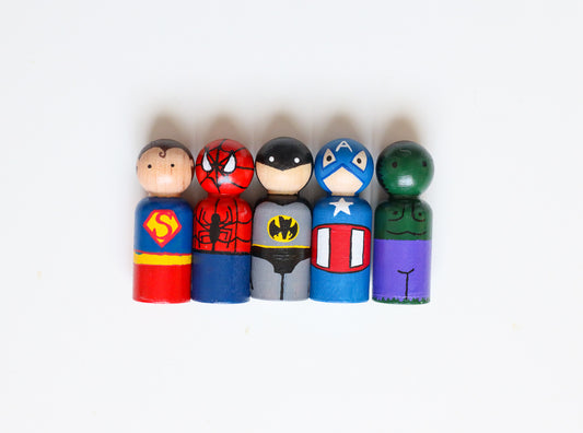 Superhero Peg Doll Bundle